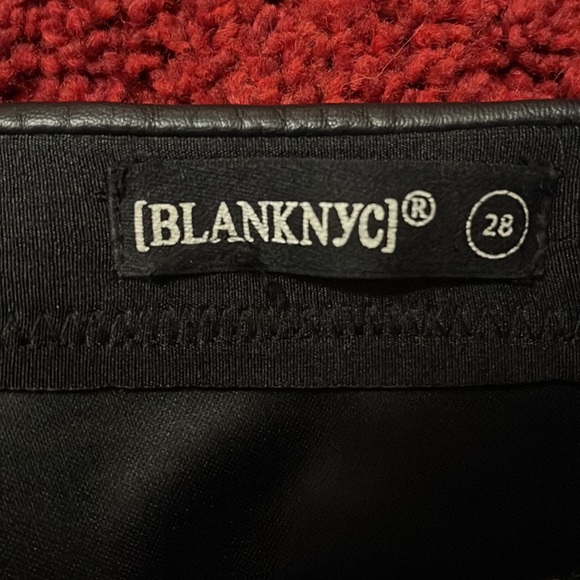 BLANKNYC pleather pants with red tripe on side like New - Picture 12 of 15